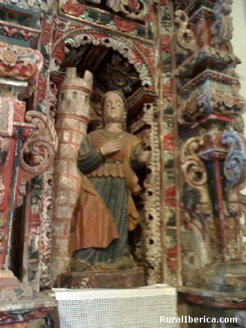 Santa Barbara, iglesia de Santa Mara de Mones - Petn, Orense, Galicia